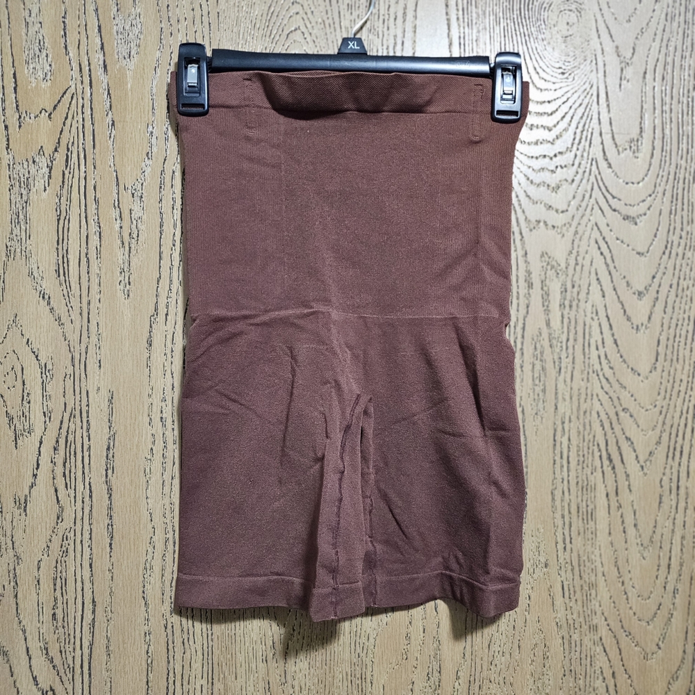 Shapermint High-Waist Mini Shorts Shaper in Brown